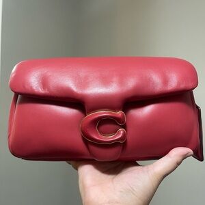 Coach soft tabby 26 in red apple color